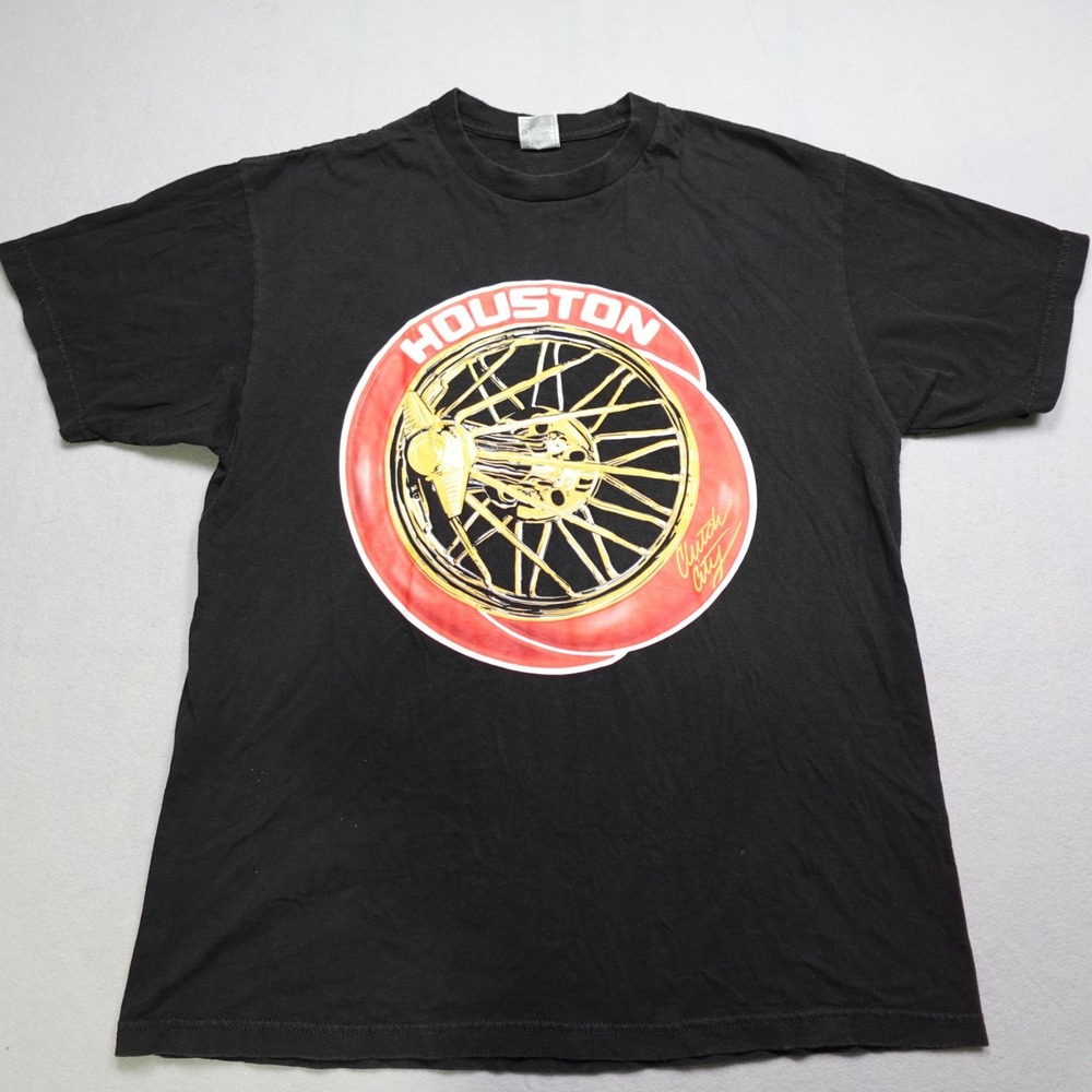 Shaka Wear Houston T-Shirt Men XL Black Clutch City Swanger Streetwear